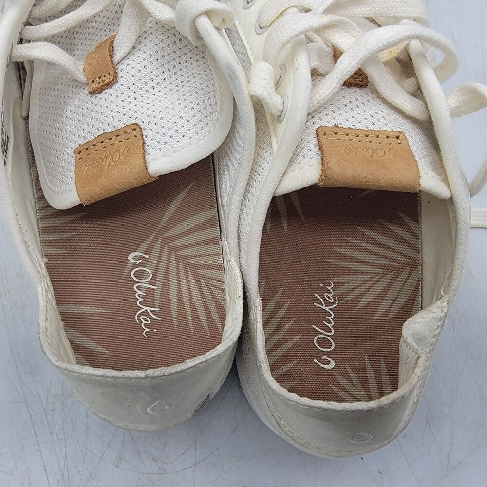 Olukai Pehuea Li Womens Size 7 White Mesh Casual Sneakers Shoes 20379-4R4R - Picture 6 of 13